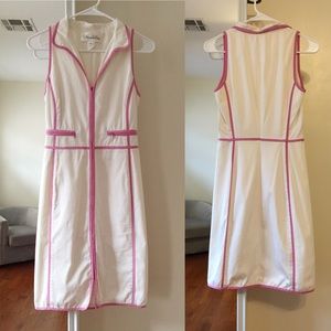 Oscar de la Renta white/pink dress size 0-2 mod